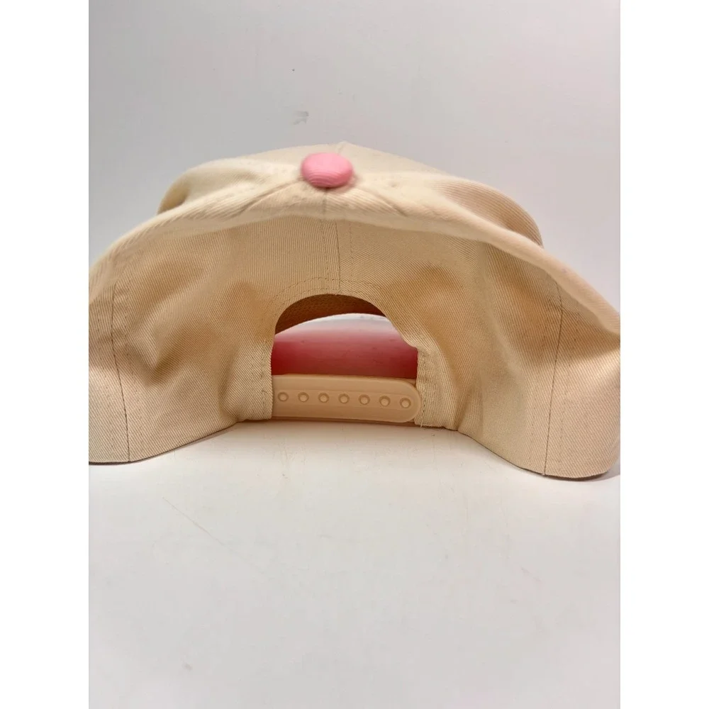 Hey Boo Ghost Halloween Bow Emb Trucker Hat Cap Pink Lily Embroidered Snap Back